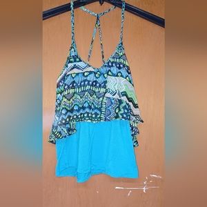 Rue21 women's blue/ green camisole tank